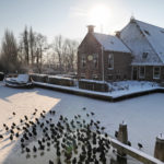 Winters centrum Gaastmeer - FrieslandStock
