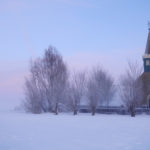 Kerkje van Hieslum in winter - FrieslandStock