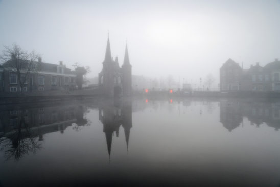 De Kolk van Sneek in mist - FrieselandStock